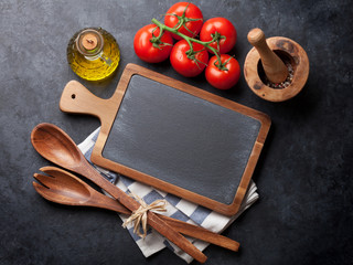 Fototapeta na wymiar Cooking ingredients and utensils