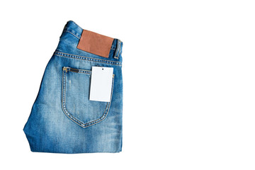 Jeans isolated on white background., This has clipping path.