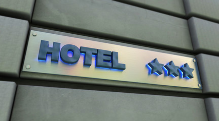 Fototapeta premium Three star hotel