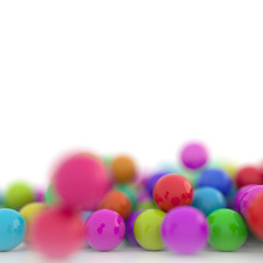 Infinite sphere background, original 3d rendering