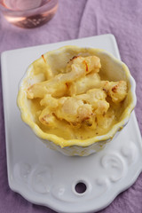 Cauliflower cheese with saffron