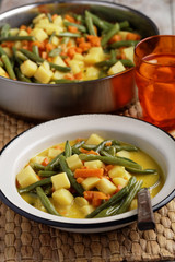 Curried green beans