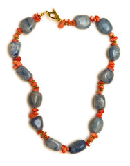 Woman jewellery isolated on white background