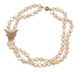 Woman jewellery isolated on white background