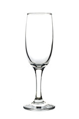 Isolated wine glass on a white background