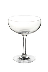 Isolated wine glass on a white background