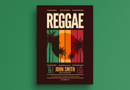 Reggae Music Event Flyer Layout