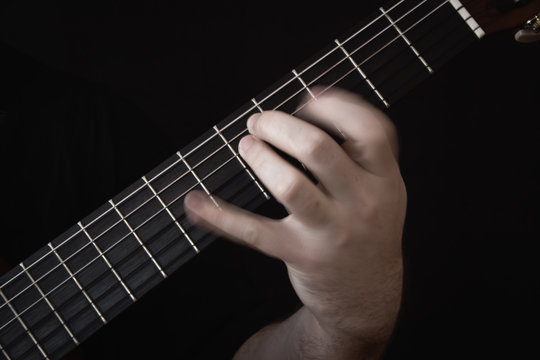 Guitarist Hand Playing