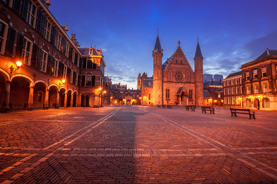 Medieval square in Hague