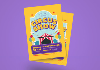 Bright Colored Carnival Flyer Layout