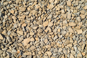 Crushed limestone aggregate