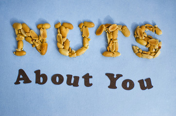 Nuts About You Food Typography Design