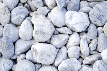 White Pebble Stones Background
