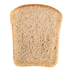 Sliced bread isolated on white background