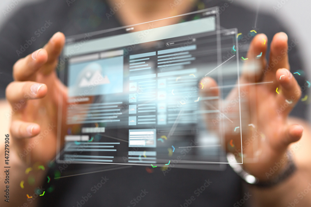 Wall mural webpage technology