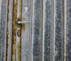 Metal door look
