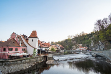Obraz premium Cesky Krumlov, the city in the South Bohemia region of the Czech Republic.