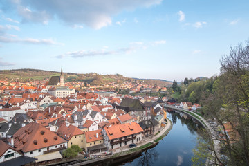 Fototapeta na wymiar Cesky Krumlov, the city in the South Bohemia region of the Czech Republic.