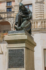 Denkmal zu Ehren Tito da Lodi Lecce, in Apulien, Italien