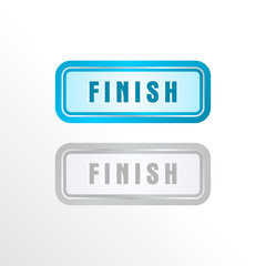 finish icon for web and button