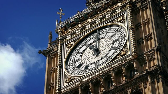 Big Ben Clock Face Closeup