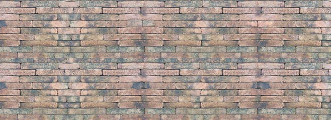 Red brick wall seamless background in retro style - texture pattern for continuous replicate