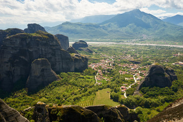 Obraz premium Meteora, Greece - Meteora valley view