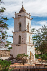 Bell Tower of the Church in Toconao, Chile.