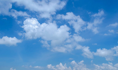 Blue sky and white cloud