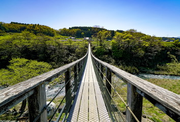 原尻の滝 吊り橋