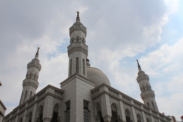 Fototapeta na wymiar A Muslim Mosque in Xining City Qinghai Province China Asia