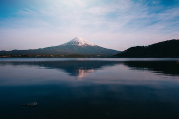 mt.Fuji in kawaguchiko lake,Kawaguchiko lake of Japan,Mount Fuji, Kawaguchi Lake, Japan,with,Spring Cherry blossoms, pink flowers,Cherry blossoms or Sakura and Mountain Fuji at the river in morning