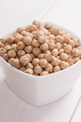 Chickpeas containing zinc and dietary fiber, healthy nutrition