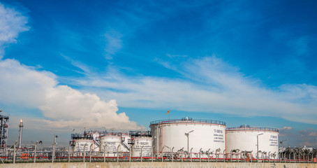 Industrial zone,The equipment of oil refining,Close-up of industrial pipelines of an oil-refinery...
