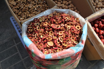 Dried Hawthorne Fruit for Tea in Xining City Qinghai Province China Asia