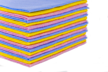 pile color napkins for kitchen