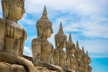 Fototapeta na wymiar Travel at Wat Thung Yai (Buddhism Park) in Nakhon Sri Thammarat, Thailand.