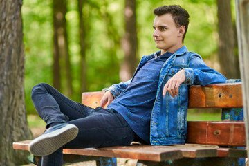 Teenager boy outdoor