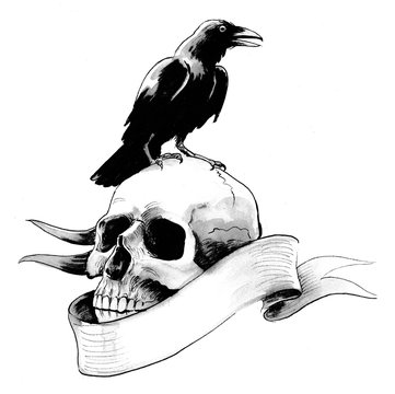 Raven And Skull