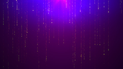 Futuristic technology, lines data stream abstract background like binary code. Abstract science fiction sci-fi matrix backdrop © eriksvoboda