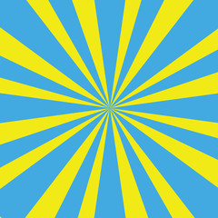 Sunburst background.blue and Yellow sunburst.