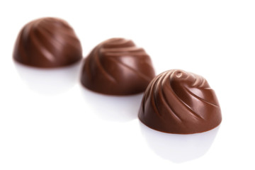 chocolate candies close-up