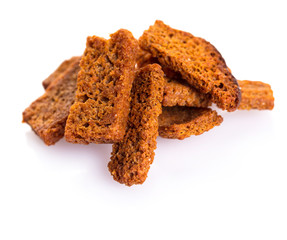 Slices of rye croutons