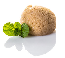 Banana sorbet with cinnamon