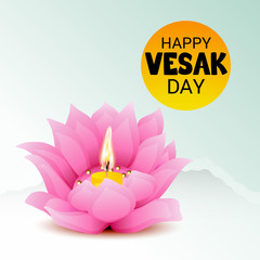 Happy Vesak Day Banner