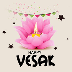 Happy Vesak Day Banner