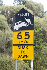 road sign in Tasmania , Australia.