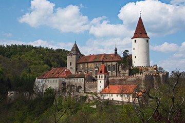 Fototapeta na wymiar Die Burg Krivoklat in Mittelböhmen