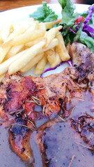 Delicious western food chicken chop.