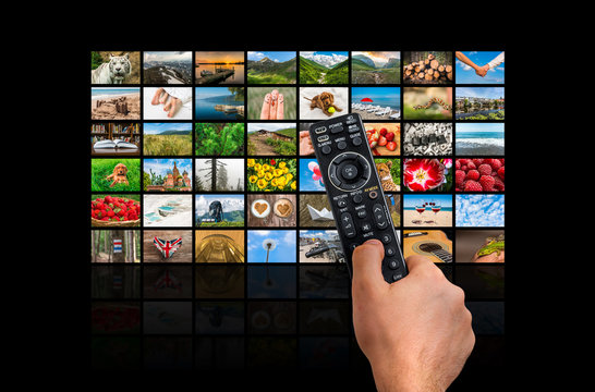 Big multimedia broadcast video wall with remote control